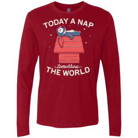 T-Shirts Cardinal / S Today a Nap Tomorrow the World Men's Premium Long Sleeve