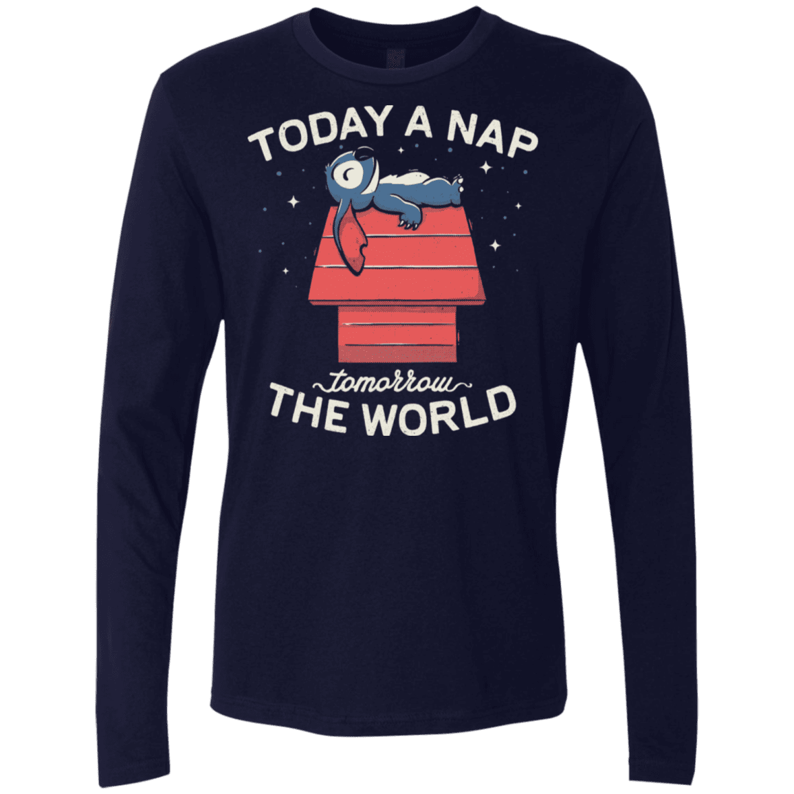 T-Shirts Midnight Navy / S Today a Nap Tomorrow the World Men's Premium Long Sleeve