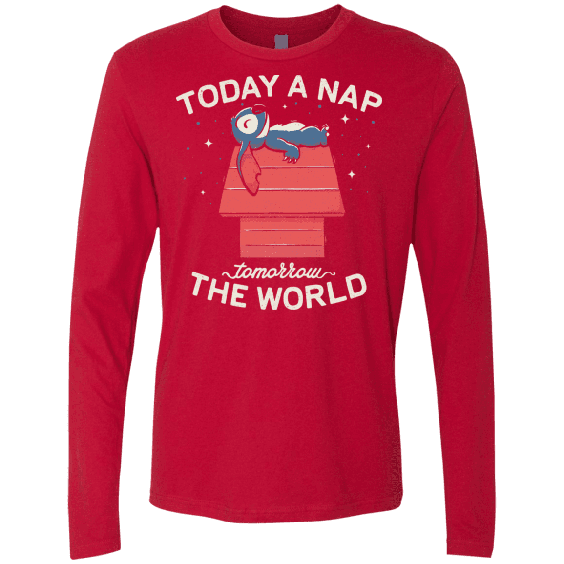 T-Shirts Red / S Today a Nap Tomorrow the World Men's Premium Long Sleeve