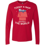 T-Shirts Red / S Today a Nap Tomorrow the World Men's Premium Long Sleeve
