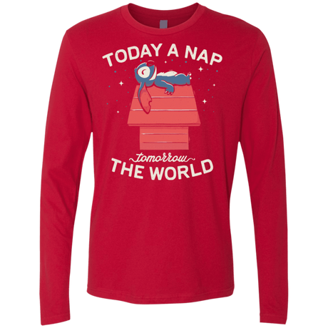 T-Shirts Red / S Today a Nap Tomorrow the World Men's Premium Long Sleeve