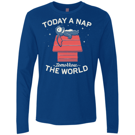 T-Shirts Royal / S Today a Nap Tomorrow the World Men's Premium Long Sleeve