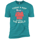 T-Shirts Tahiti Blue / X-Small Today a Nap Tomorrow the World Men's Premium T-Shirt