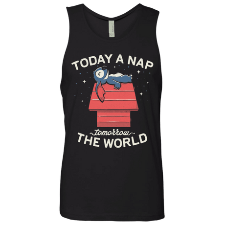 T-Shirts Black / S Today a Nap Tomorrow the World Men's Premium Tank Top