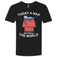 T-Shirts Black / X-Small Today a Nap Tomorrow the World Men's Premium V-Neck