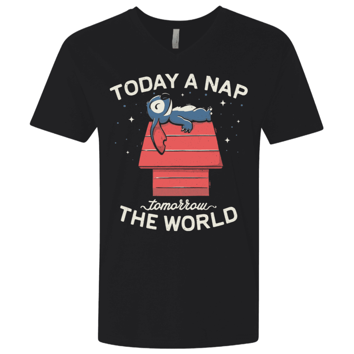 T-Shirts Black / X-Small Today a Nap Tomorrow the World Men's Premium V-Neck