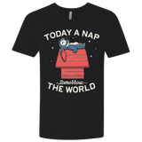 T-Shirts Black / X-Small Today a Nap Tomorrow the World Men's Premium V-Neck