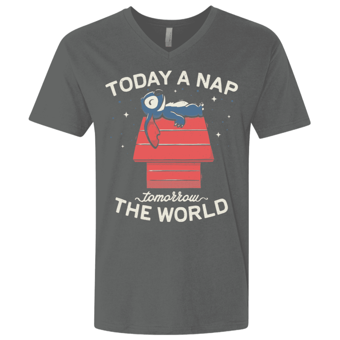 T-Shirts Heavy Metal / X-Small Today a Nap Tomorrow the World Men's Premium V-Neck