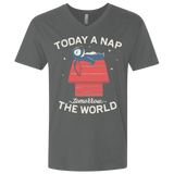 T-Shirts Heavy Metal / X-Small Today a Nap Tomorrow the World Men's Premium V-Neck