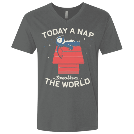 T-Shirts Heavy Metal / X-Small Today a Nap Tomorrow the World Men's Premium V-Neck