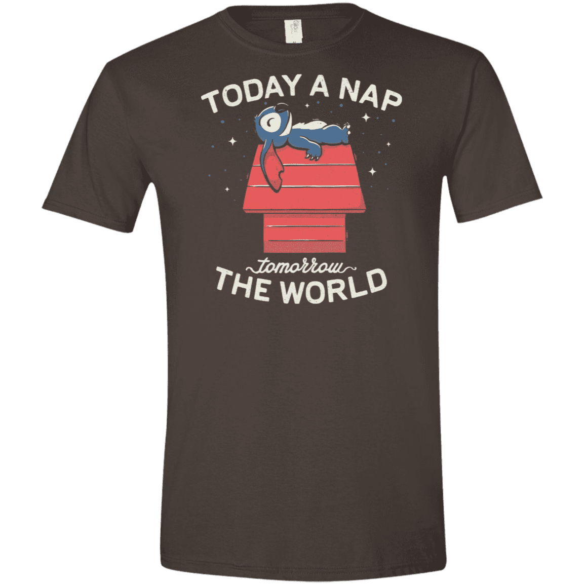T-Shirts Dark Chocolate / S Today a Nap Tomorrow the World Men's Semi-Fitted Softstyle