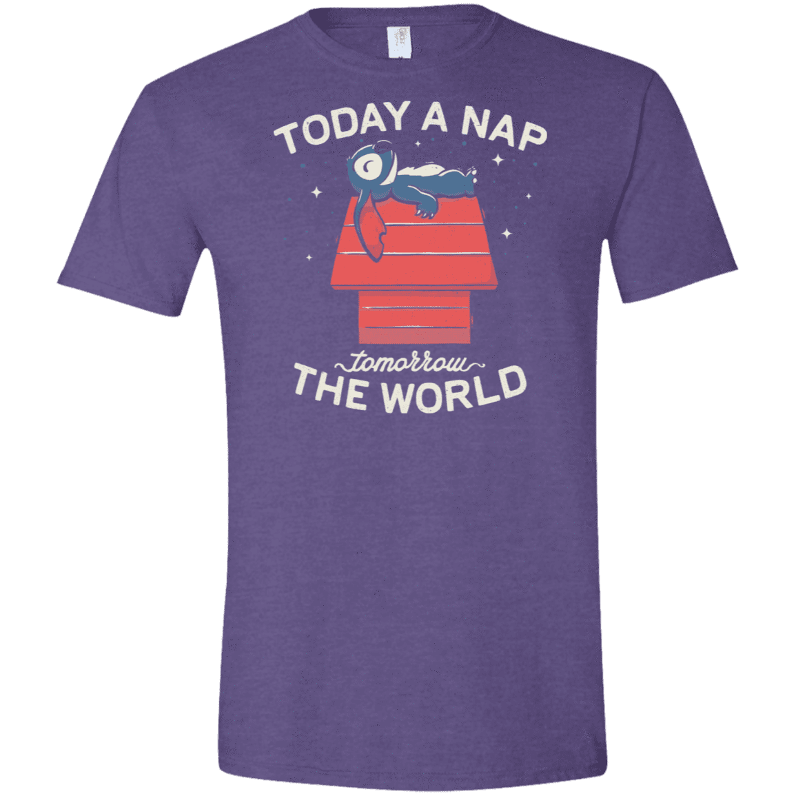 T-Shirts Heather Purple / S Today a Nap Tomorrow the World Men's Semi-Fitted Softstyle