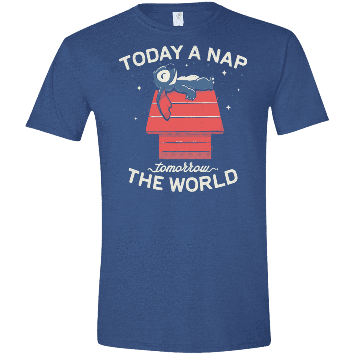 T-Shirts Heather Royal / X-Small Today a Nap Tomorrow the World Men's Semi-Fitted Softstyle