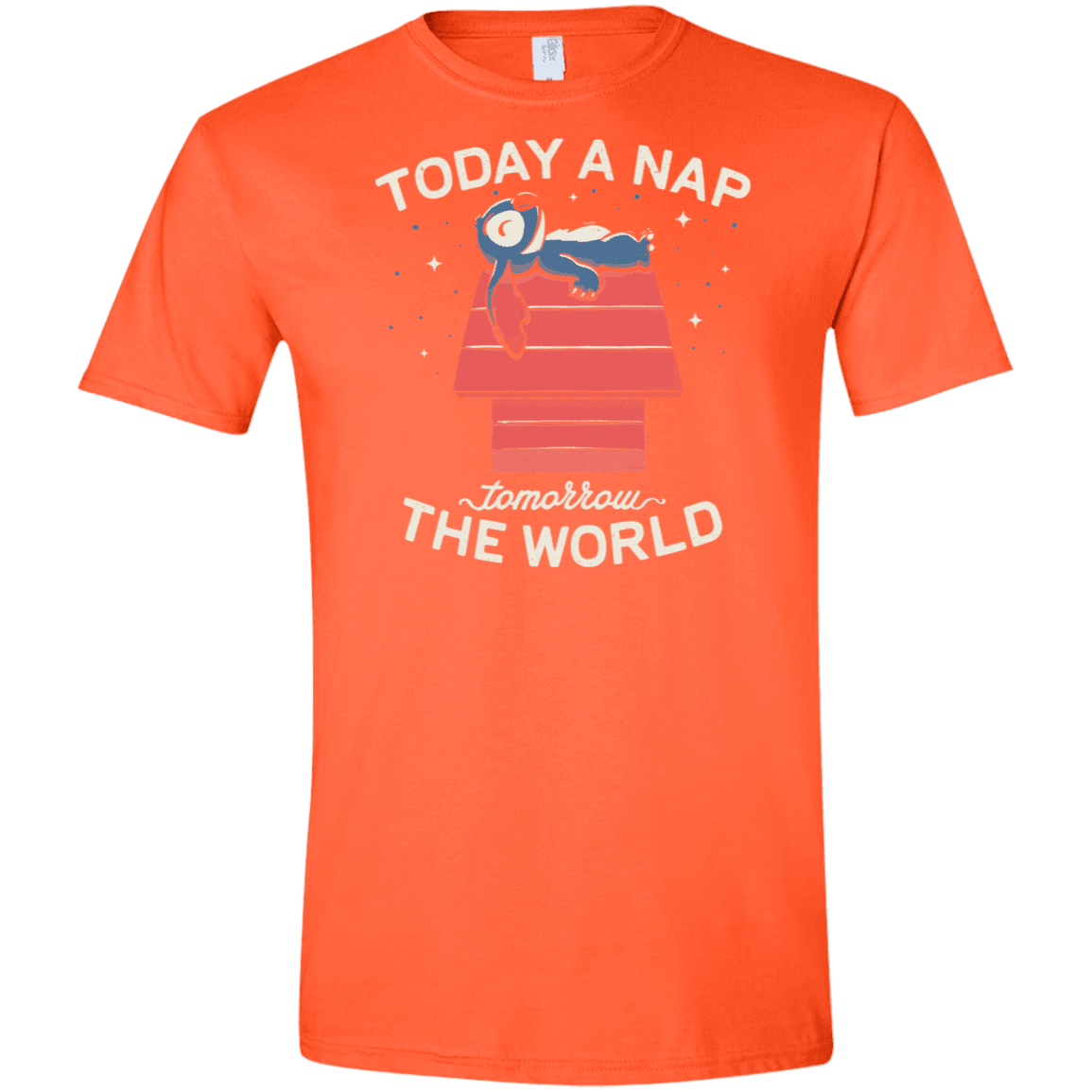 T-Shirts Orange / S Today a Nap Tomorrow the World Men's Semi-Fitted Softstyle