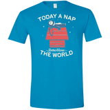 T-Shirts Sapphire / S Today a Nap Tomorrow the World Men's Semi-Fitted Softstyle