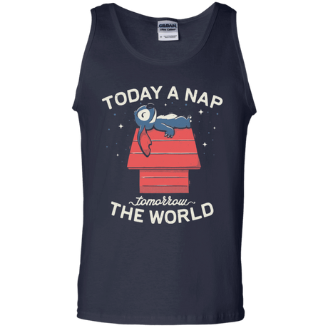 T-Shirts Navy / S Today a Nap Tomorrow the World Men's Tank Top