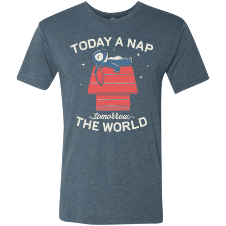 T-Shirts Indigo / S Today a Nap Tomorrow the World Men's Triblend T-Shirt