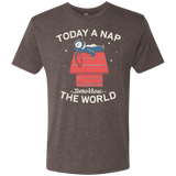 T-Shirts Macchiato / S Today a Nap Tomorrow the World Men's Triblend T-Shirt