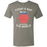 T-Shirts Venetian Grey / S Today a Nap Tomorrow the World Men's Triblend T-Shirt