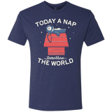 T-Shirts Vintage Navy / S Today a Nap Tomorrow the World Men's Triblend T-Shirt