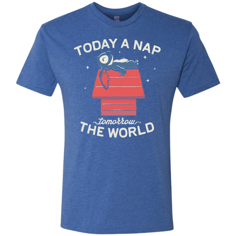 T-Shirts Vintage Royal / S Today a Nap Tomorrow the World Men's Triblend T-Shirt