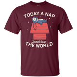 T-Shirts Maroon / S Today a Nap Tomorrow the World T-Shirt