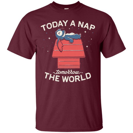 T-Shirts Maroon / S Today a Nap Tomorrow the World T-Shirt