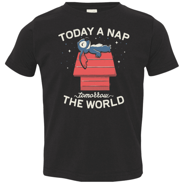 T-Shirts Black / 2T Today a Nap Tomorrow the World Toddler Premium T-Shirt