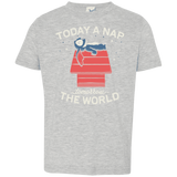 T-Shirts Heather Grey / 2T Today a Nap Tomorrow the World Toddler Premium T-Shirt