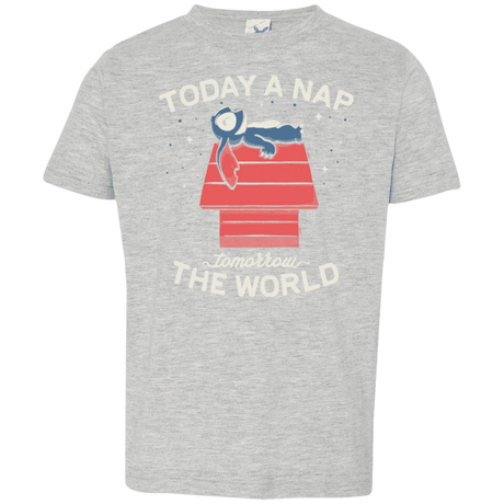 T-Shirts Heather Grey / 2T Today a Nap Tomorrow the World Toddler Premium T-Shirt