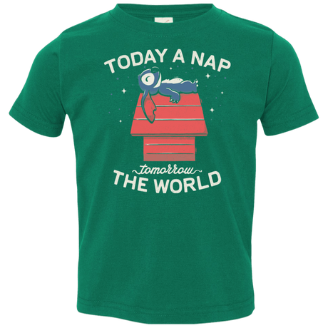 T-Shirts Kelly / 2T Today a Nap Tomorrow the World Toddler Premium T-Shirt