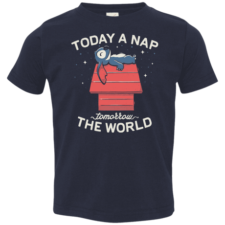 T-Shirts Navy / 2T Today a Nap Tomorrow the World Toddler Premium T-Shirt