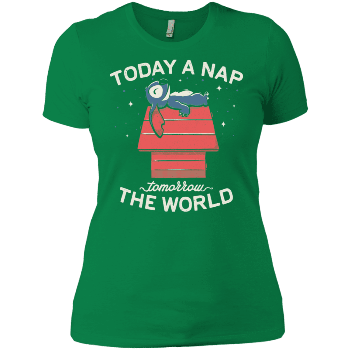 T-Shirts Kelly Green / X-Small Today a Nap Tomorrow the World Women's Premium T-Shirt