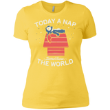 T-Shirts Vibrant Yellow / X-Small Today a Nap Tomorrow the World Women's Premium T-Shirt