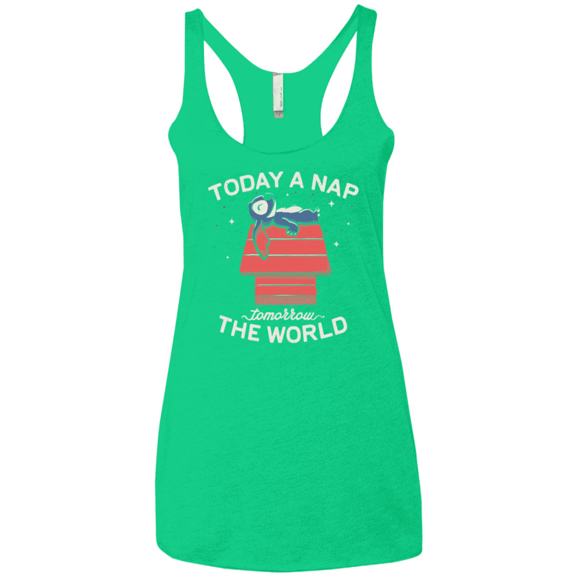 T-Shirts Envy / X-Small Today a Nap Tomorrow the World Women's Triblend Racerback Tank