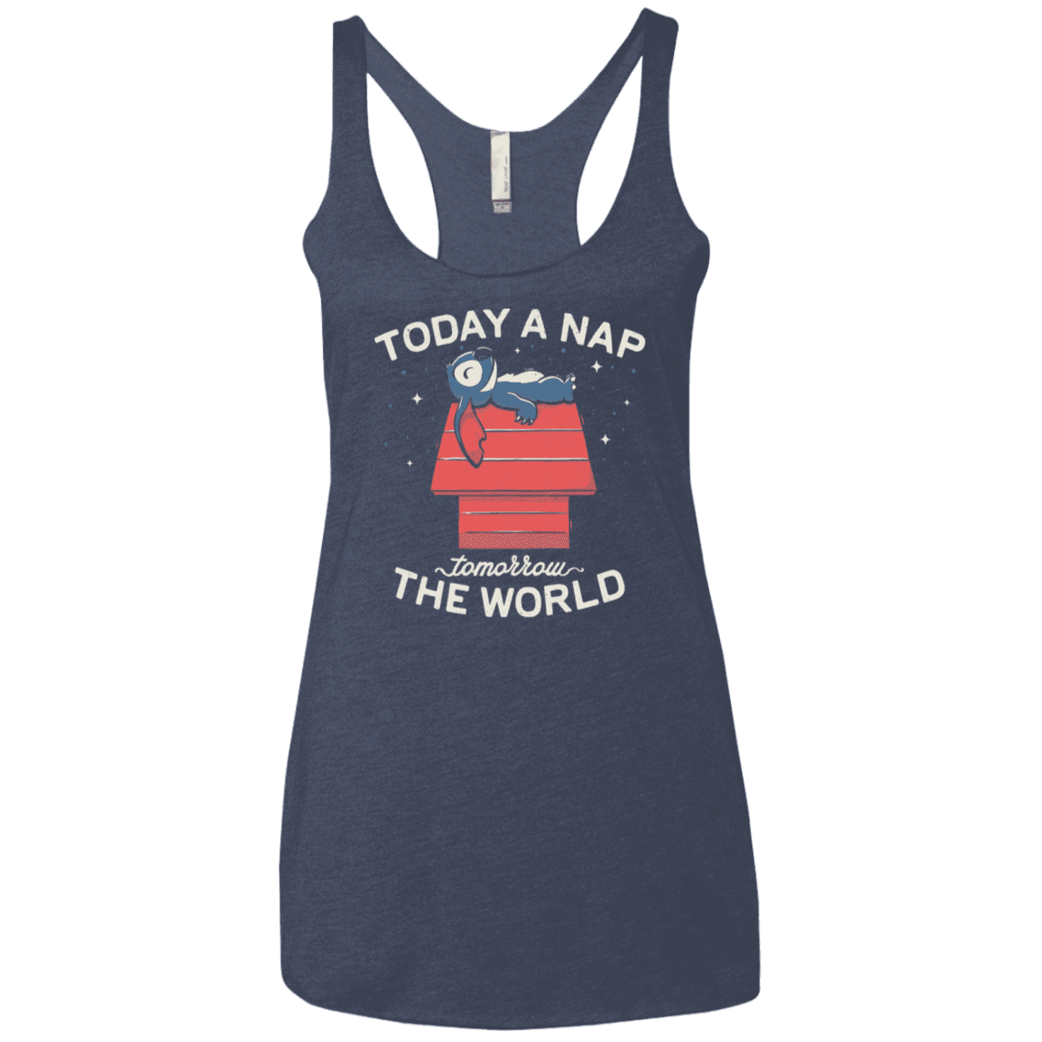 T-Shirts Vintage Navy / X-Small Today a Nap Tomorrow the World Women's Triblend Racerback Tank