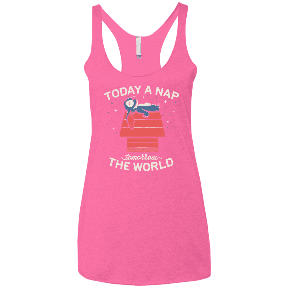 T-Shirts Vintage Pink / X-Small Today a Nap Tomorrow the World Women's Triblend Racerback Tank