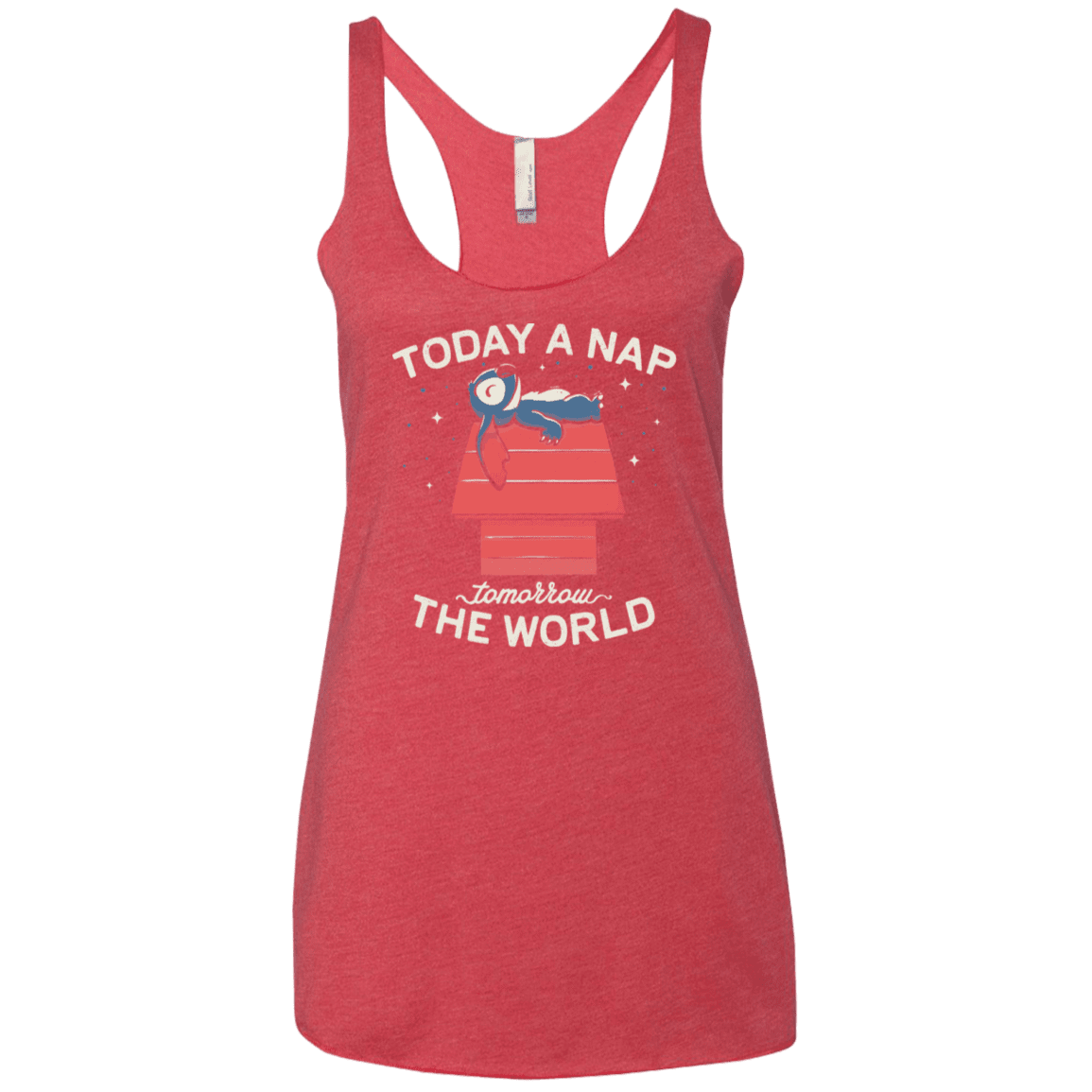 T-Shirts Vintage Red / X-Small Today a Nap Tomorrow the World Women's Triblend Racerback Tank