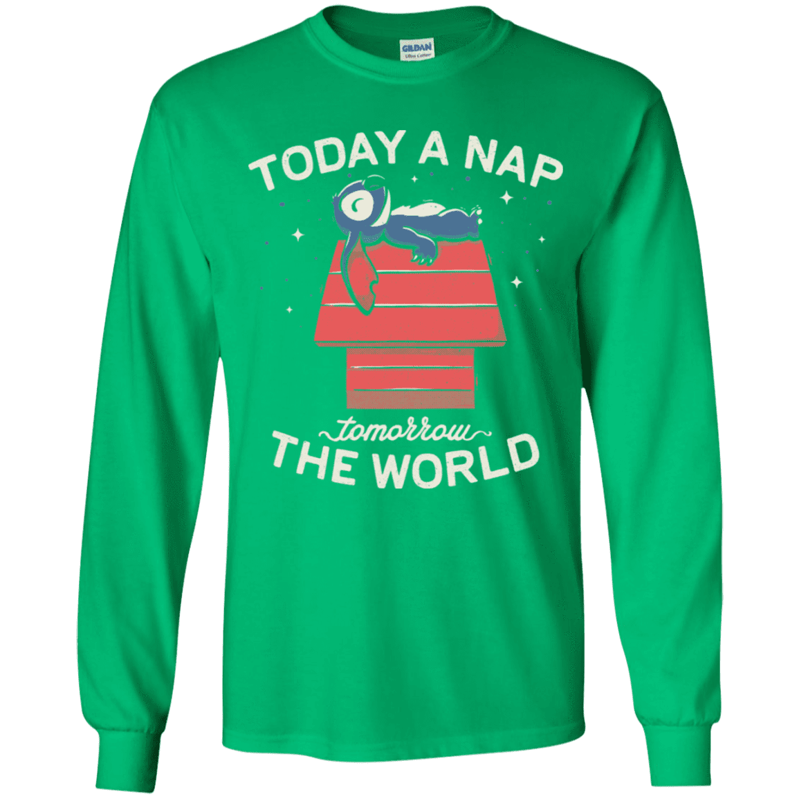 T-Shirts Irish Green / YS Today a Nap Tomorrow the World Youth Long Sleeve T-Shirt