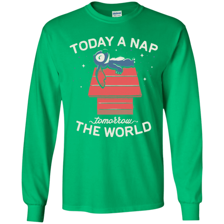 T-Shirts Irish Green / YS Today a Nap Tomorrow the World Youth Long Sleeve T-Shirt