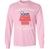 T-Shirts Light Pink / YS Today a Nap Tomorrow the World Youth Long Sleeve T-Shirt