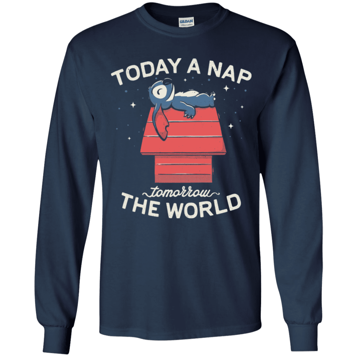 T-Shirts Navy / YS Today a Nap Tomorrow the World Youth Long Sleeve T-Shirt