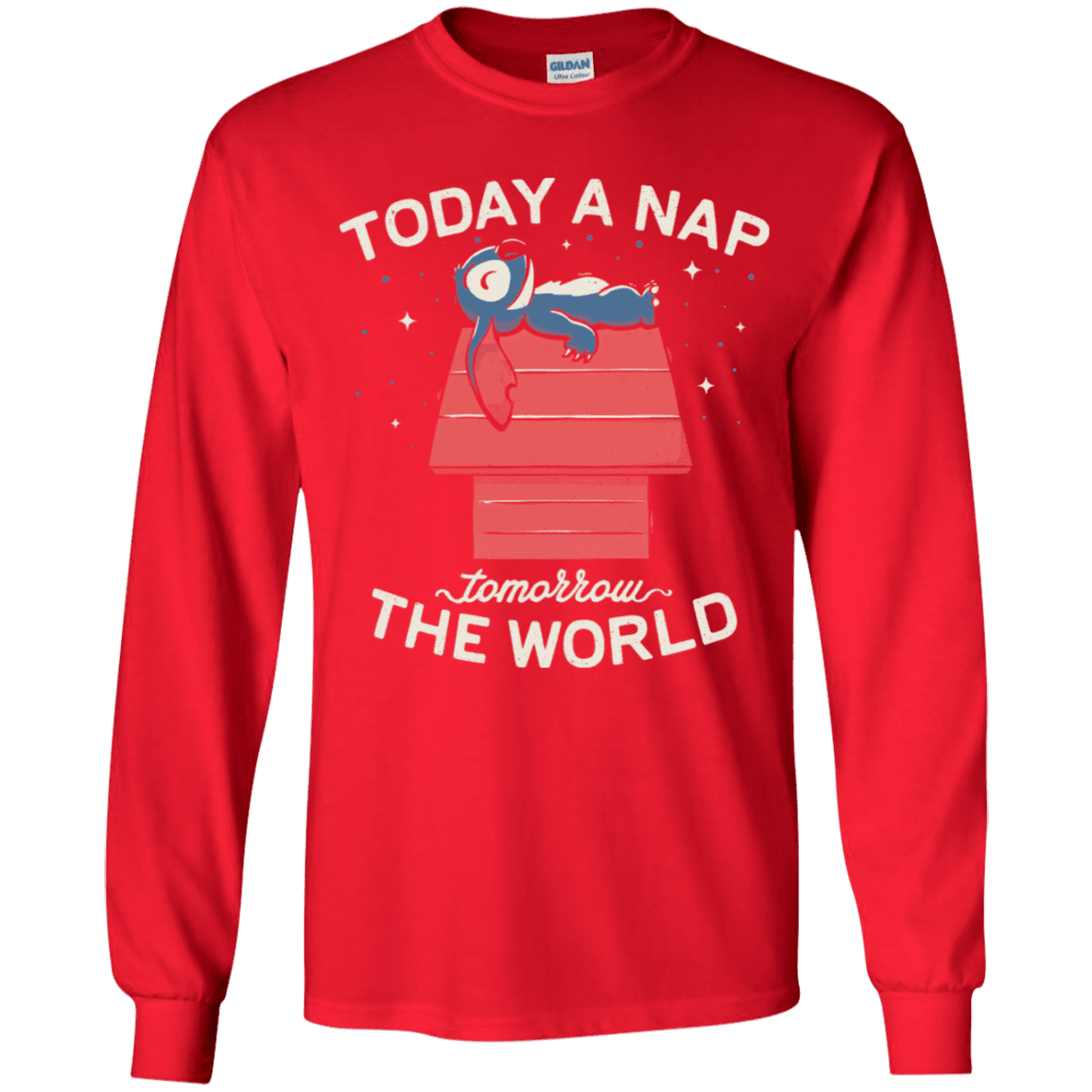T-Shirts Red / YS Today a Nap Tomorrow the World Youth Long Sleeve T-Shirt