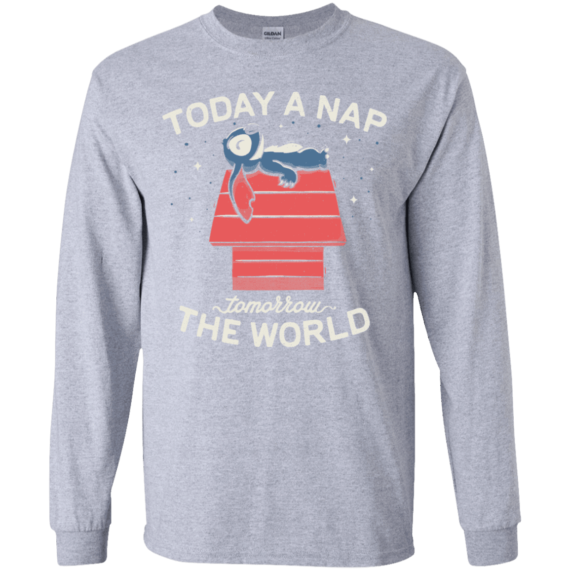 T-Shirts Sport Grey / YS Today a Nap Tomorrow the World Youth Long Sleeve T-Shirt