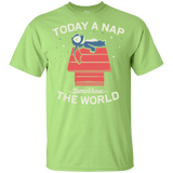 T-Shirts Mint Green / YXS Today a Nap Tomorrow the World Youth T-Shirt