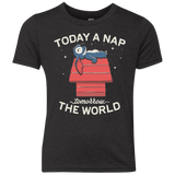 T-Shirts Vintage Black / YXS Today a Nap Tomorrow the World Youth Triblend T-Shirt
