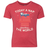 T-Shirts Vintage Red / YXS Today a Nap Tomorrow the World Youth Triblend T-Shirt