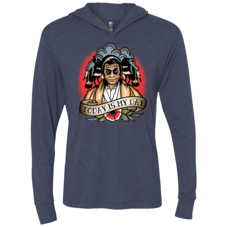 T-Shirts Vintage Navy / X-Small Today Is My Day Triblend Long Sleeve Hoodie Tee