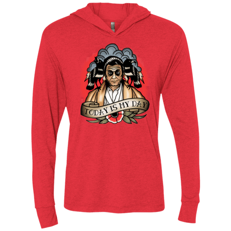 T-Shirts Vintage Red / X-Small Today Is My Day Triblend Long Sleeve Hoodie Tee