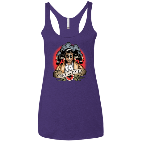T-Shirts Purple / X-Small Today Is My Day Women's Triblend Racerback Tank